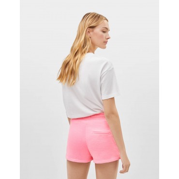 Къси панталонки с шнур, размер S, BERSHKA