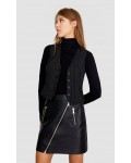 Стилен дамски елек, фино райе, STRADIVARIUS